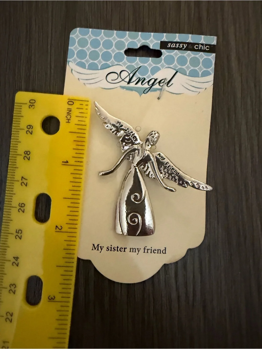 Angel Silver 'My Sister My Friend' Decorative Angel Ornament